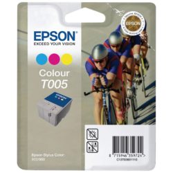 Epson Cyclist T005 Ink Cartridge, Tri-Colour Single Pack, C13T00501110